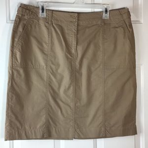 Talbots 4 pocket Khaki skirt 16